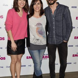 Alexandra Jiménez, Juana Macías y Paco León en la presentación de 'Embarazados'