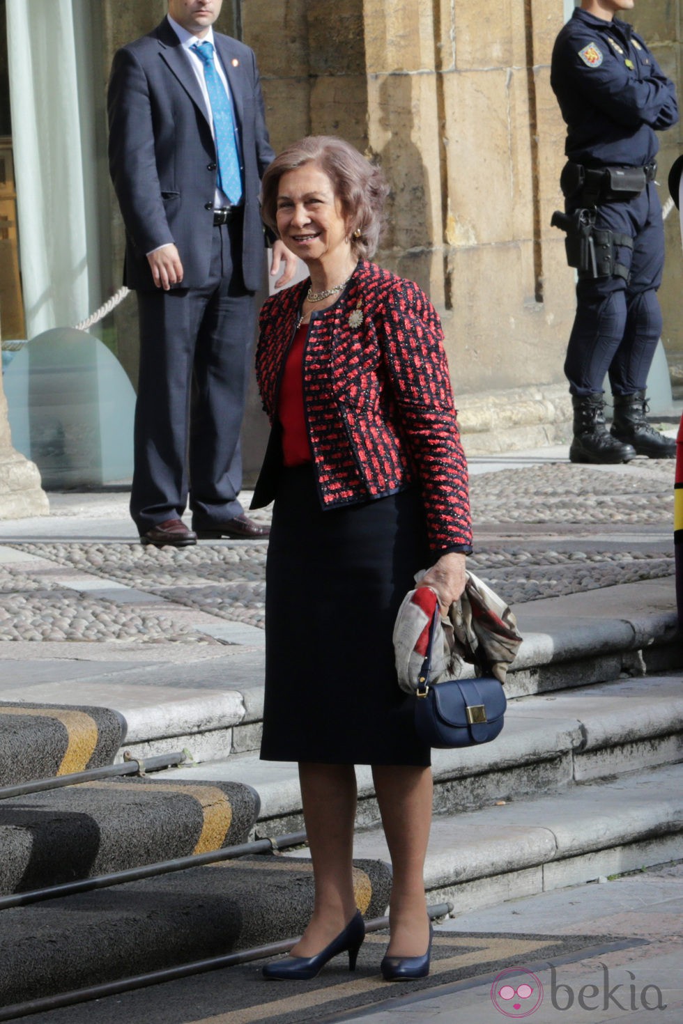 La Reina Sofía llega a Oviedo para asistir a los Premios Príncipe de Asturias 2014