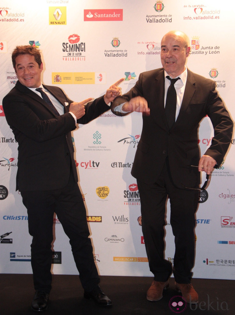 Jorge Sanz y Antonio Resines en la clausura de la Seminci 2014