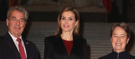 La Reina Letizia inaugurando una exposición de Velázquez en Viena