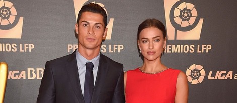 Cristiano Ronaldo e Irina Shayk en la entrega de los Premios de la Liga de Fútbol Profesional 2014