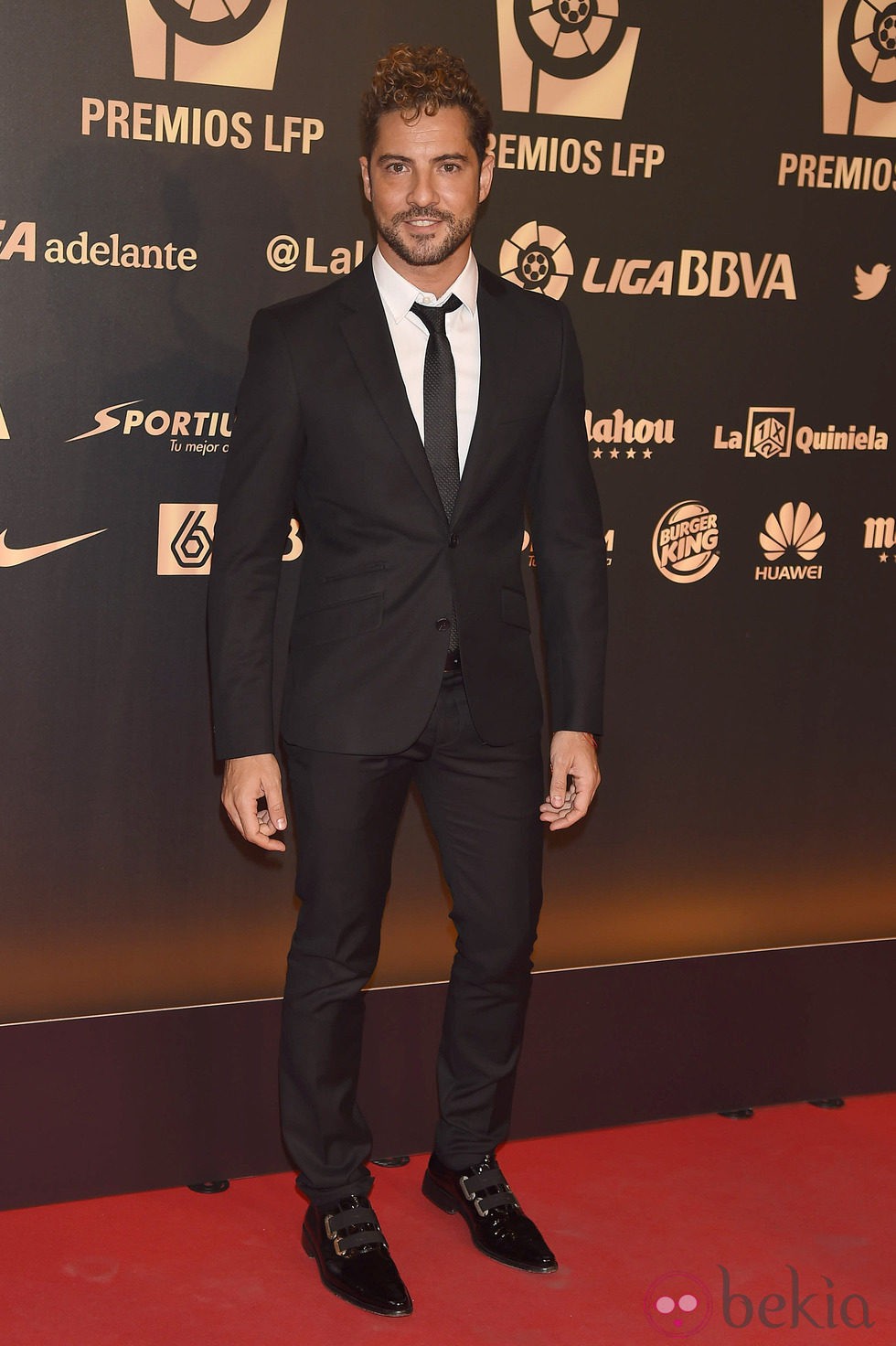 David Bisbal en la entrega de los Premios de la Liga de Fútbol Profesional 2014