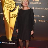 Inés Ballester en la entrega de los Premios de la Liga de Fútbol Profesional 2014