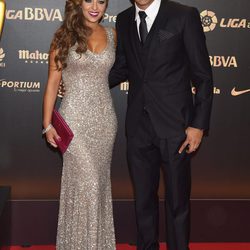 Keylor Navas y Andrea Salas en la entrega de los Premios de la Liga de Fútbol Profesional 2014