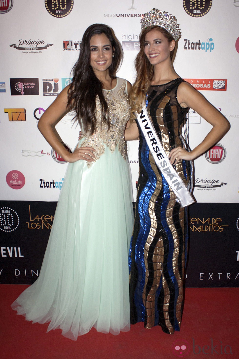 Patricia Yurena, Miss España 2013, con Desiré Cordero, Miss España 2014