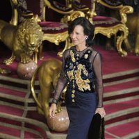 Ana Patricia Botín en la cena de gala ofrecida por los Reyes Felipe y Letizia a Michelle Bachelet