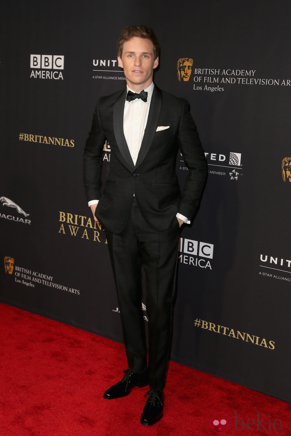 Eddie Redmayne en la entrega de los Premios Bafta Britannia 2014