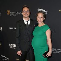 Robert Downey Jr. y su mujer Susan en la entrega de los Premios Bafta Britannia 2014