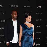 Kanye West y Kim Kardashian en la gala LACMA Art + FIlm 2014