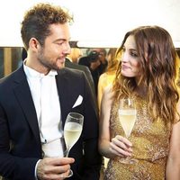 David Bisbal y María Valverde grabando el anuncio de Freixenet