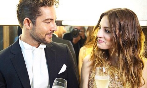 David Bisbal y María Valverde grabando el anuncio de Freixenet