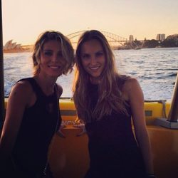 Elsa Pataky con su prima en Sydney