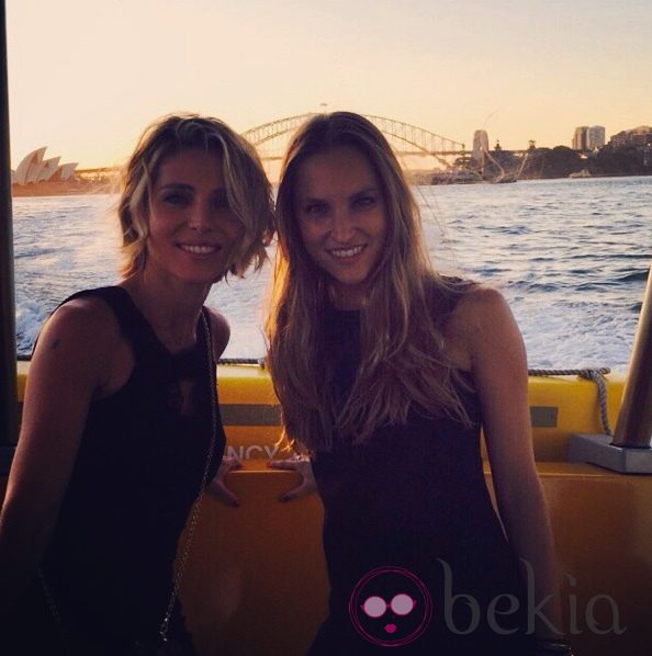 Elsa Pataky con su prima en Sydney