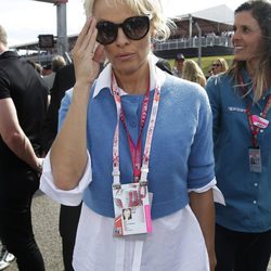 Pamela Anderson en el GP de Estados Unidos 2014