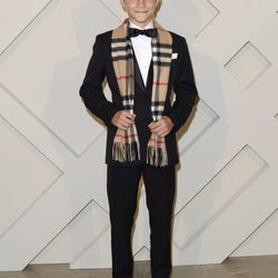 Romeo Beckham en la presentación de la campaña de Navidad 2014 de Burberry