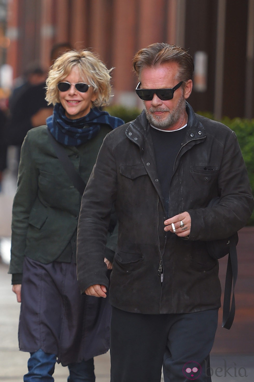 Meg Ryan y su novio pasean por Nueva York tras su reciente reconciliación