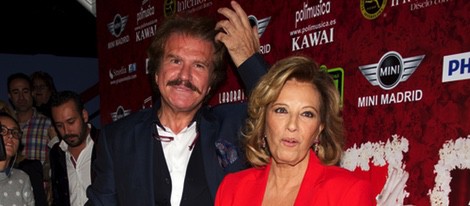 María Teresa Campos y Bigote Arrocet en el estreno de 'Miguel de Molina al desnudo'