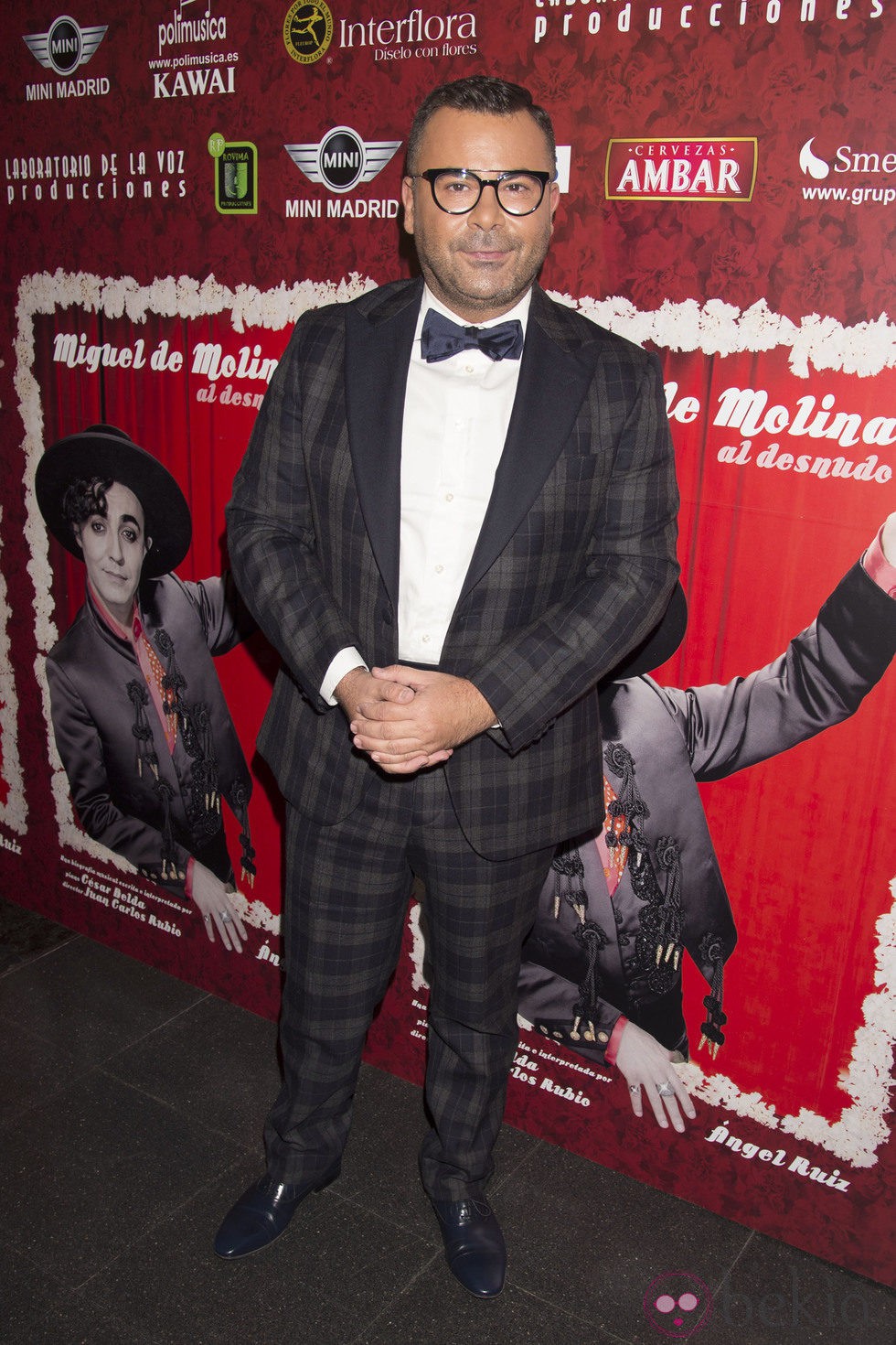 Jorge Javier Vázquez en el estreno de 'Miguel de Molina al desnudo'