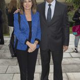 Ana Rosa Quintana y Juan Muñoz en un almuerzo en homenaje al Padre Ángel