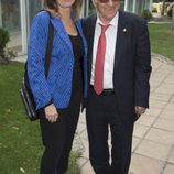 El Padre Ángel con Ana Rosa Quintana en un almuerzo en su honor