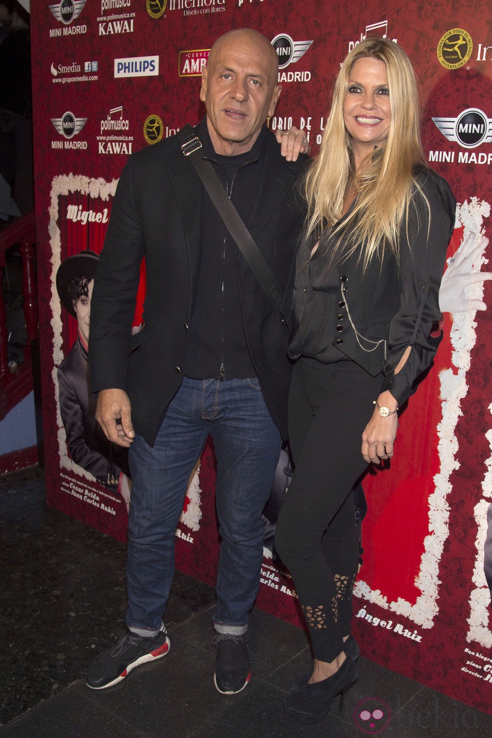 Kiko Matamoros y Makoke en el estreno de 'Miguel de Molina al desnudo'