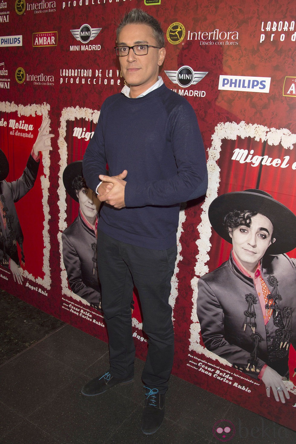 Kiko Hernández en el estreno de 'Miguel de Molina al desnudo'