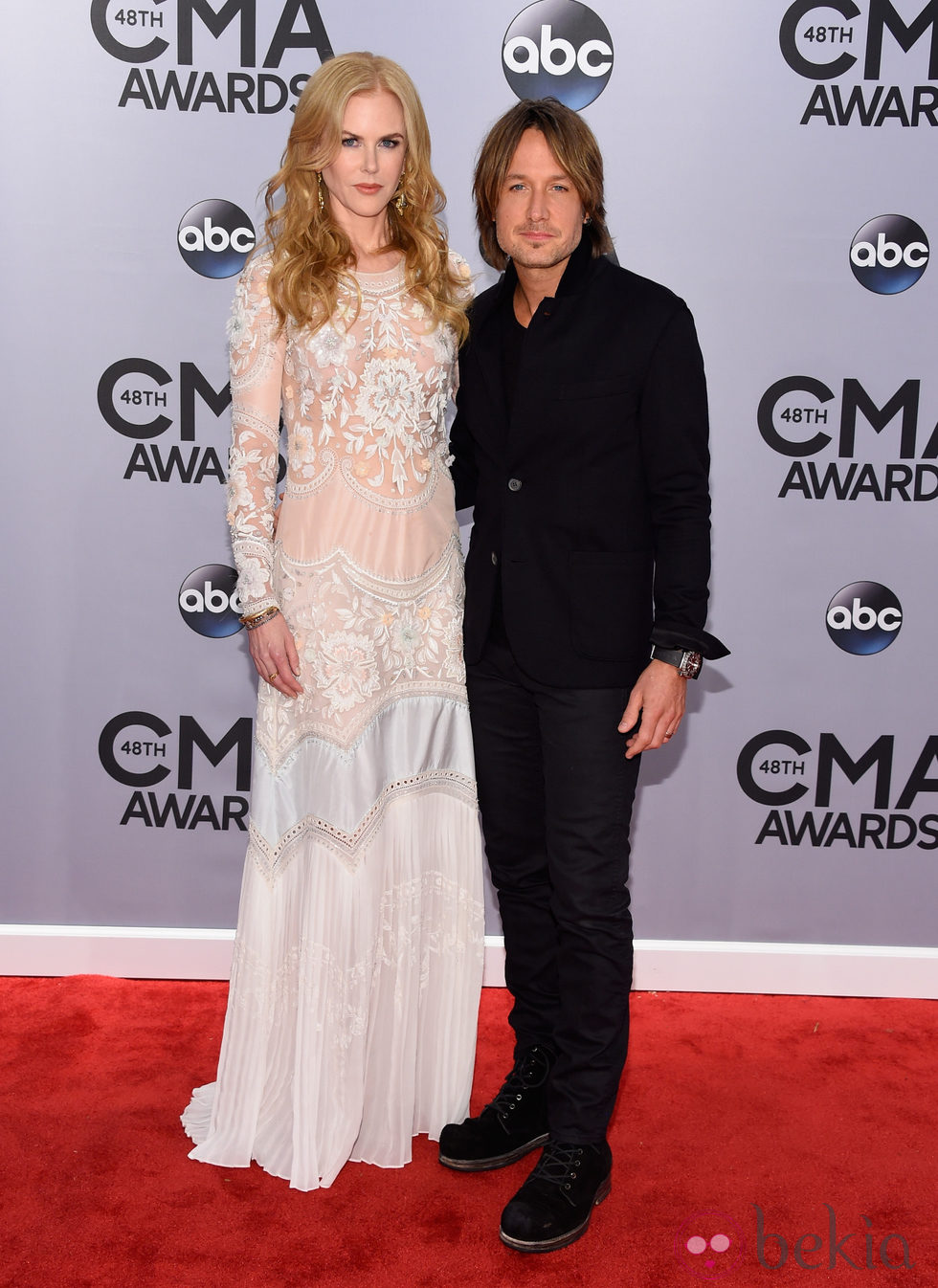 Keith Urban y Nicole Kidman en la entrega de los premios CMA Awards 2014