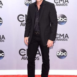 Chris Carmack en la entrega de los premios CMA Awards 2014