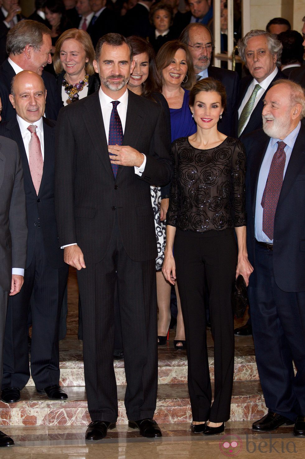 Los Reyes Felipe y Letizia en la entrega del Premio 'Francisco Cerecedo' 2014