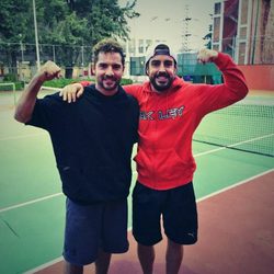 David Bisbal y Fernando Alonso en México