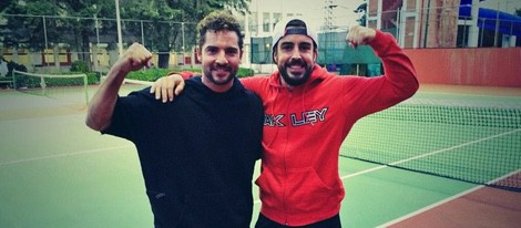 David Bisbal y Fernando Alonso en México