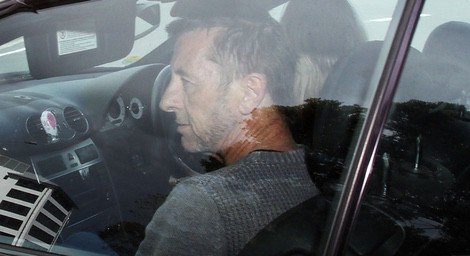 Phil Rudd el día de su arresto en Tauranga, Nueva Zelanda