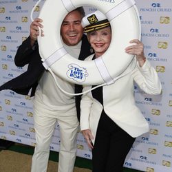 Chris Knight y Florence Henderson en la reunión de 'Vacaciones en el mar'