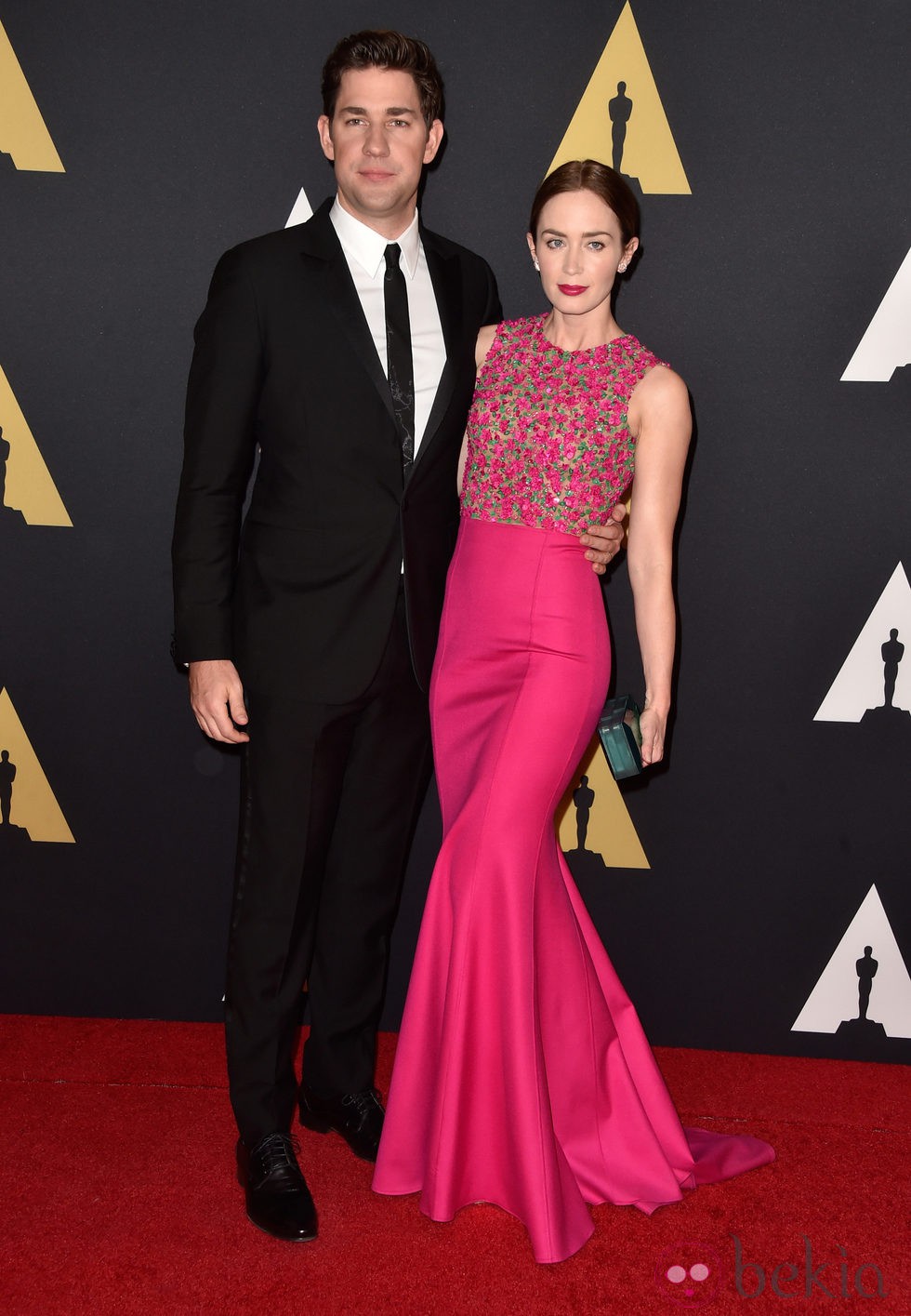 Emily Blunt y John Krasinski en los 'Premios Governors' 2014