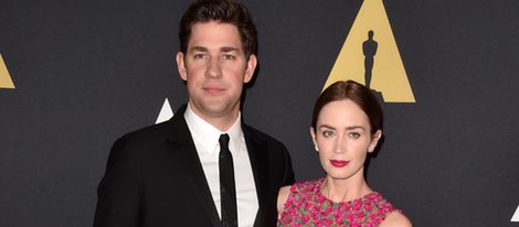 Emily Blunt y John Krasinski en los 'Premios Governors' 2014