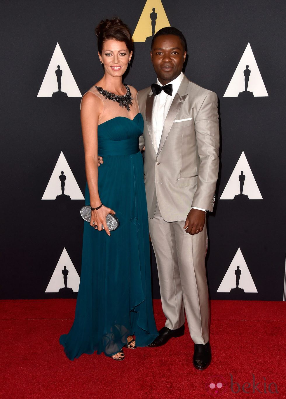 David Oyelowo y Jessica Oyelowo en los 'Premios Governors' 2014