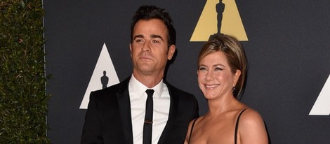 Jennifer Aniston y Justin Theroux en los 'Premios Governors' 2014