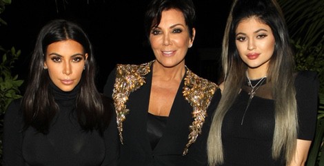 Kim Kardashian, Kylie Jenner y Kris Jenner en la fiesta de cumpleaños de French Montana