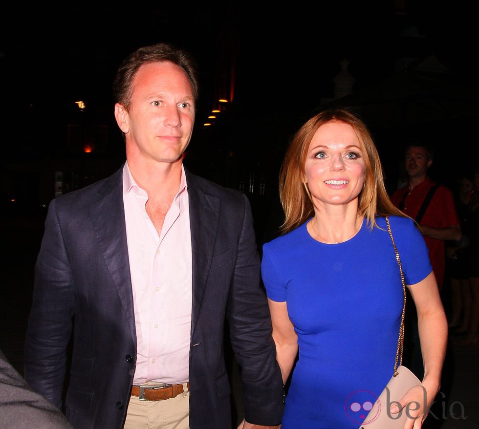 Geri Halliwell y Christian Horner en Londres