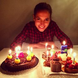 Ana Fernández celebrando su 25 cumpleaños