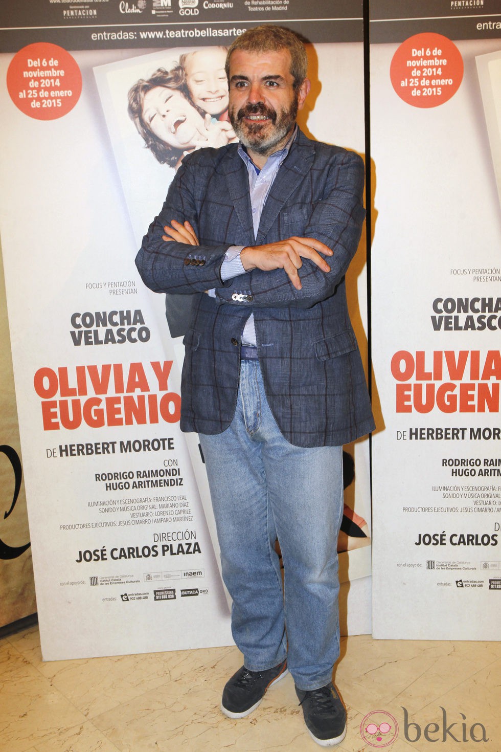 Lorenzo Caprile en el estreno de 'Olivia y Eugenio' en Madrid