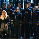 Carrie Underwood durante su actuación en Concert for Valor 2014