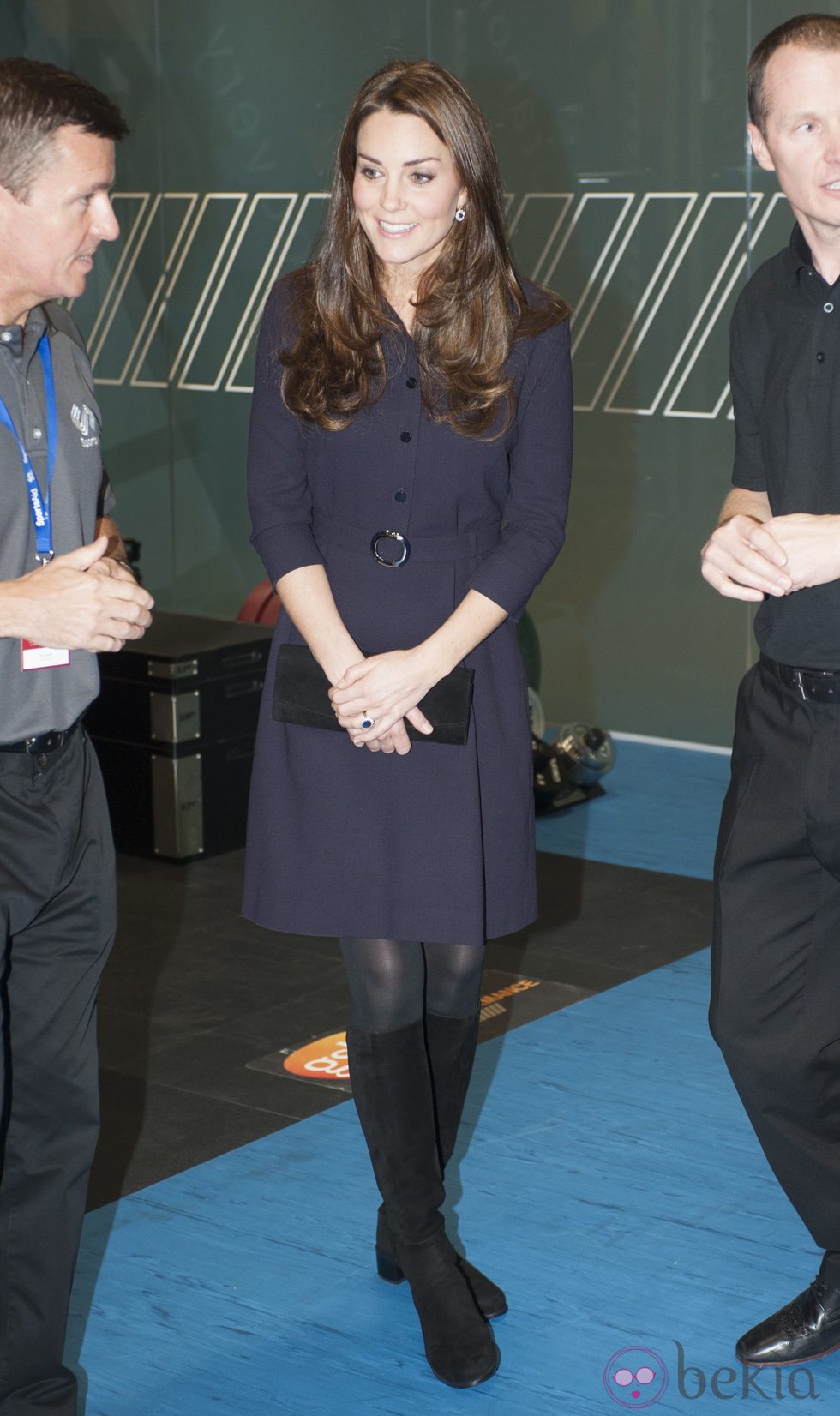 Kate Middleton luce embarazo en una visita al GSK Human Executive centre de Brentford