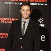 Fernando Gil en el estreno de 'La ignorancia de la sangre' en Madrid