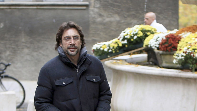 Javier Bardem durante un paseo por Ginebra