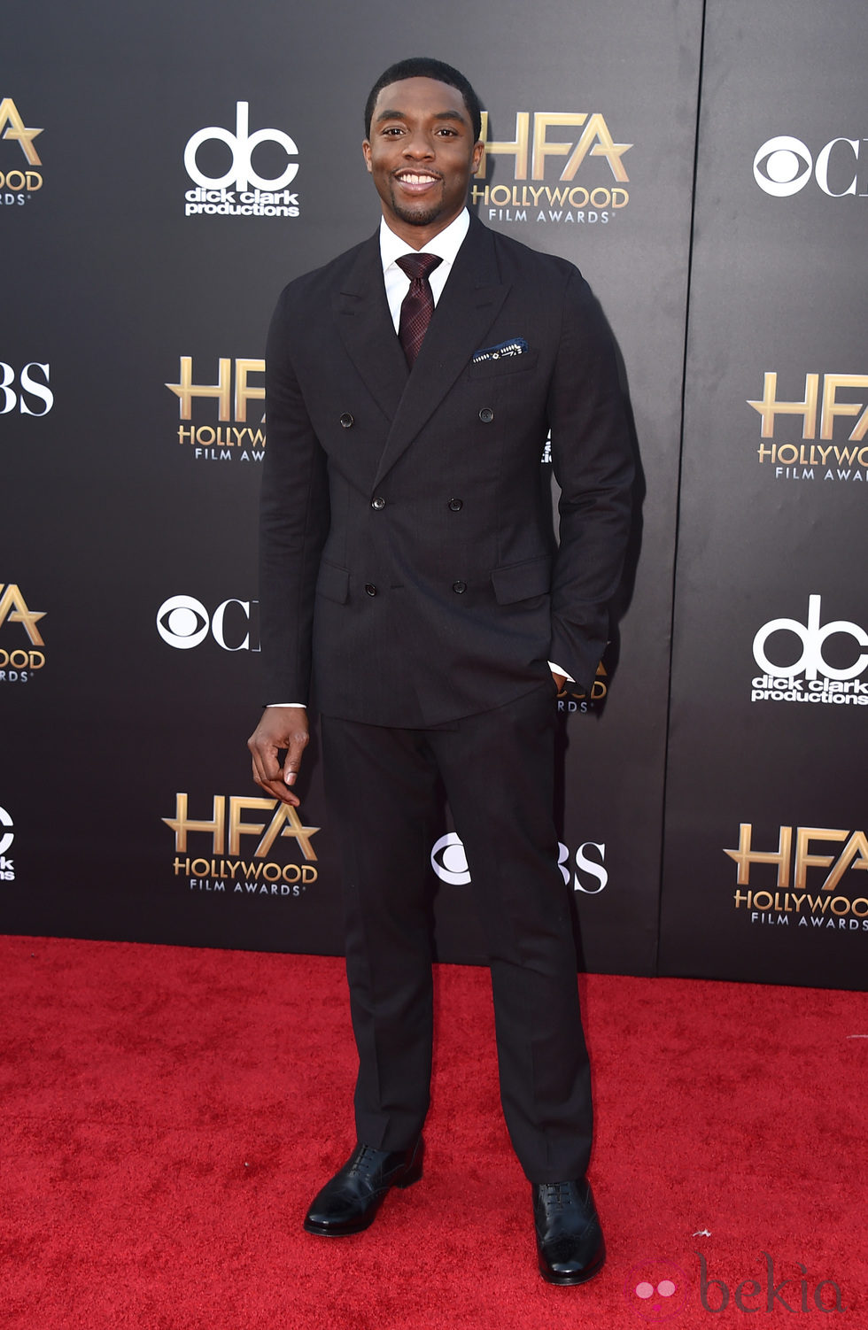 Chadwick Boseman en los Hollywood Film Awards 2014