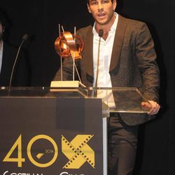 Mario Casas, ganador del premio 'La Luz' en el Festival de Cine Iberoamericano de Huelva