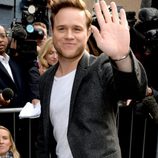 Olly Murs a su llegada al estudio para grabar la canción en apoyo al ébola