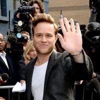 Olly Murs a su llegada al estudio para grabar la canción en apoyo al ébola