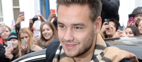 Liam Payne a su llegada al estudio para grabar la canción en apoyo al ébola